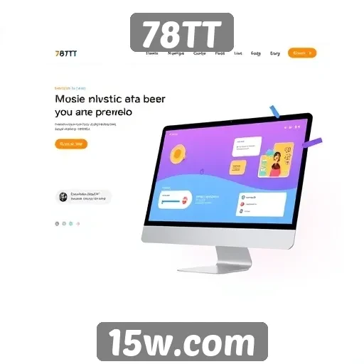 Destaques do design de interface do site 78TT